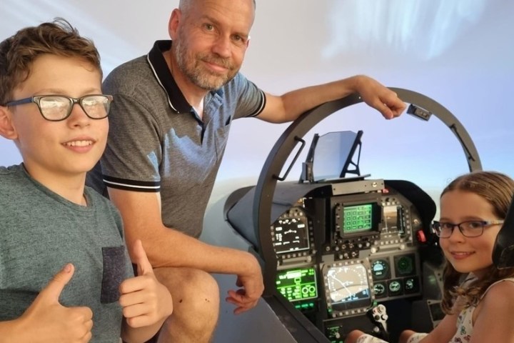 a man and a woman taking a selfie