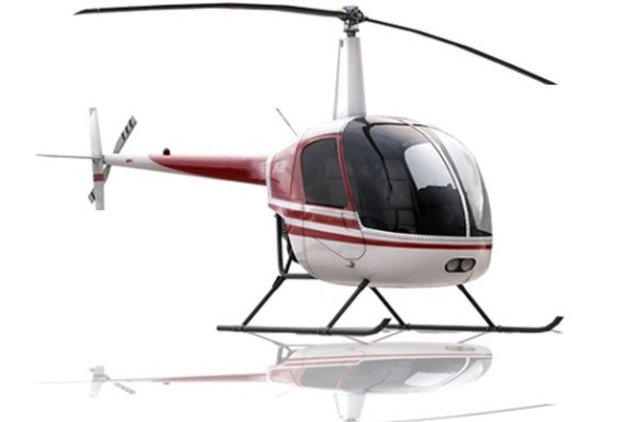 a helicopter flying in the air